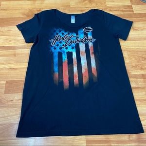 Harley Davidson 2021 T-Shirt Black Made USA Florida size Large (Bin‎ #1)